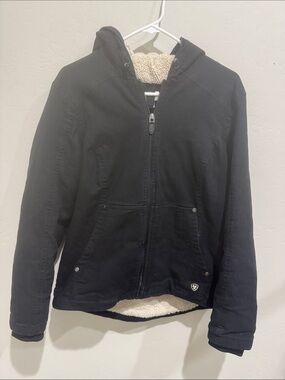 Ariat Black Jacket with Cream Sherpa Lining
